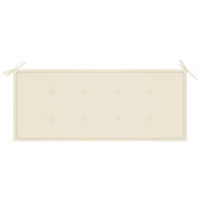 Bancă Grădină 2 Locuri cu Pernă - Lemn Eucalipt Natural