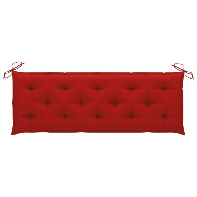 Bancă Grădină 3 Locuri cu Pernă - Lemn Eucalipt - 150 cm