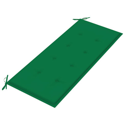 Bancă Grădină Batavia Verde - Lemn Masiv Tec - 120 cm