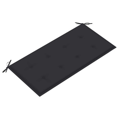 Bancă Grădină Lemn Tec cu Pernă Antracit - 112 cm