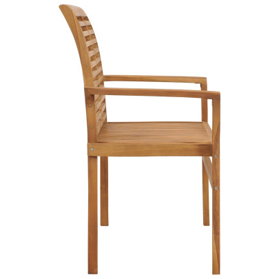 Bancă Grădină Lemn Tec cu Pernă - 112 cm | Livrare Gratuită