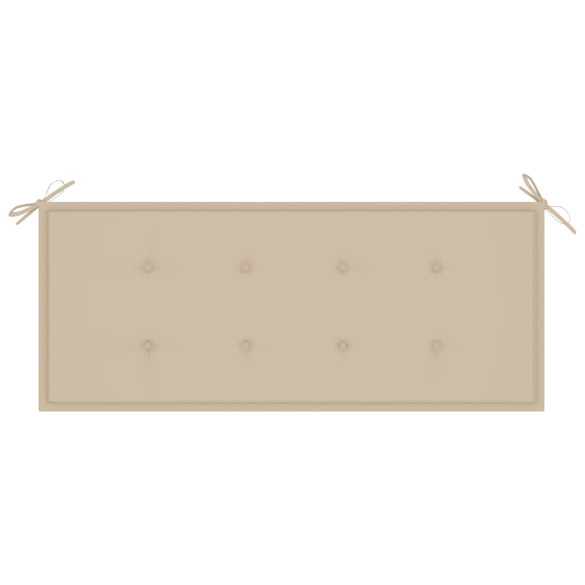 Bancă Grădină Stivuibilă cu Pernă - Lemn Tec | Livrare Gratuită