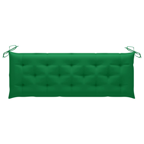 Bancă grădină stivuibilă cu pernă - Lemn tec | Livrare gratuită