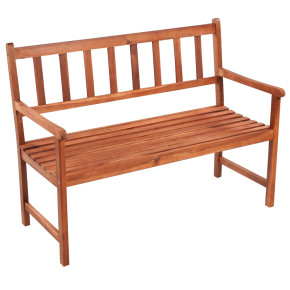Bancă grădină cu pernă - Lemn acacia masiv - Livrare gratuită 2