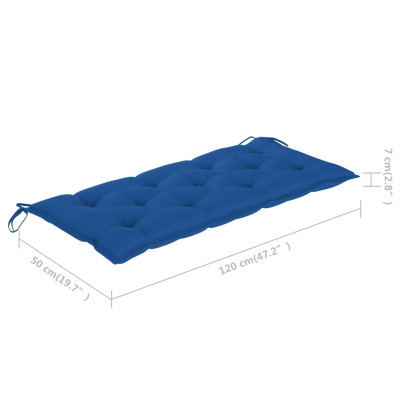 Bancă Grădină Acacia cu Pernă - 120 cm - Confort Natural