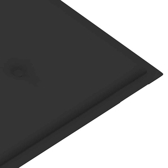 Bancă pliabilă de grădină cu pernă - Bambus 118 cm