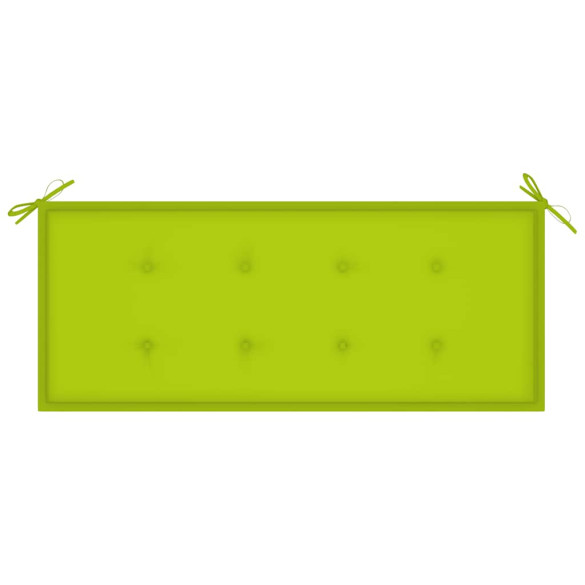 Bancă Grădină Bambus cu Pernă - 120 cm - Livrare Gratuită