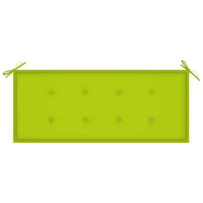 Bancă Grădină Bambus cu Pernă - 120 cm - Livrare Gratuită