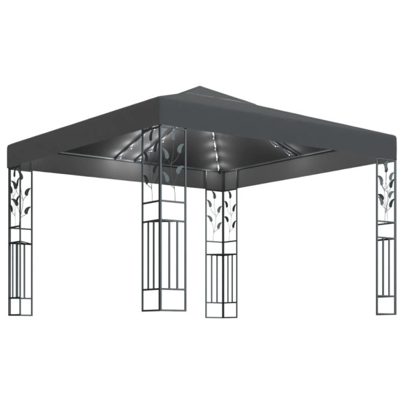 Pavilion cu Lumini LED Solar - Antracit 3x3m | Livrare Gratuita Pavilion cu Lumini LED Solar - Antracit 3x3m | Livrare Gratuita