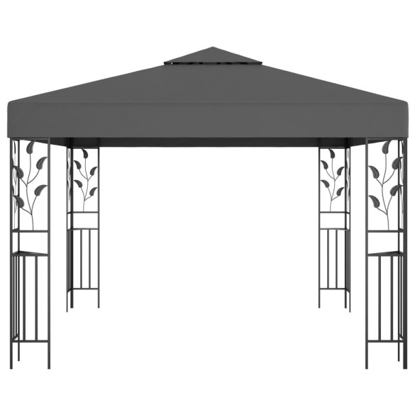 Pavilion cu Lumini LED Solar - Antracit 3x3m | Livrare Gratuita Pavilion cu Lumini LED Solar - Antracit 3x3m | Livrare Gratuita