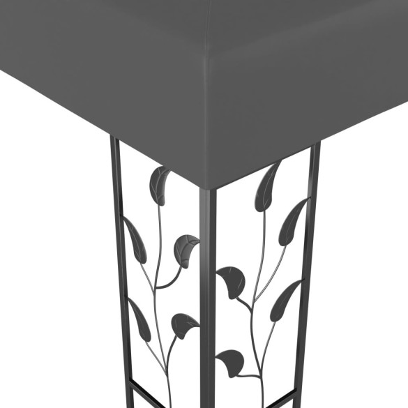Pavilion cu Lumini LED Solar - Antracit 3x3m | Livrare Gratuita Pavilion cu Lumini LED Solar - Antracit 3x3m | Livrare Gratuita