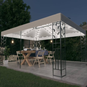 Pavilion Grădină LED Solar 3x4m - Livrare Gratuită