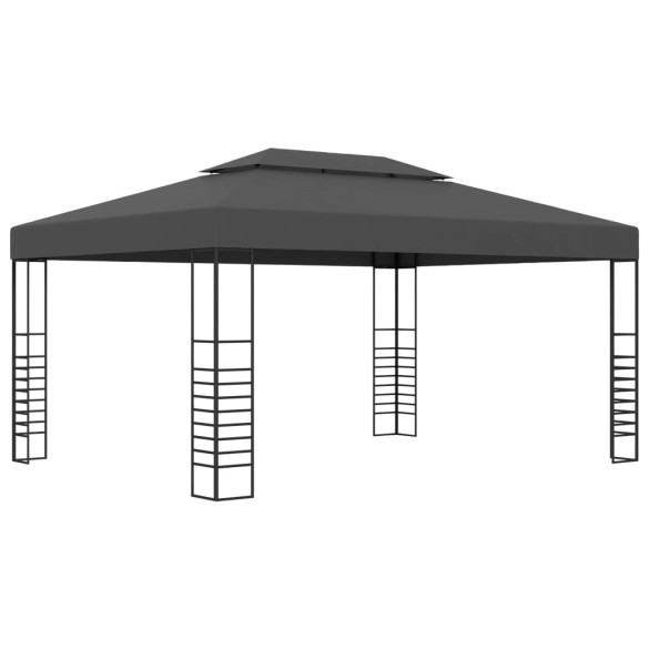 Pavilion cu Lumini LED Solar - Antracit 3x4m | Livrare Gratuita