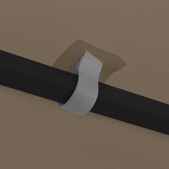 Pavilion cu Lumini LED Solar 3x3m - Gri Taupe | Livrare Gratuita