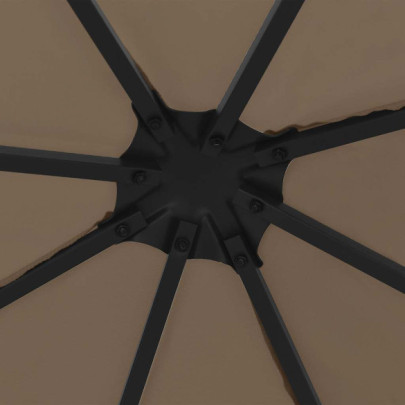 Pavilion cu Lumini LED Solar 3x3m - Gri Taupe | Livrare Gratuita