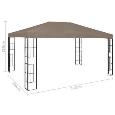 Pavilion cu Lumini LED Solar 4x3m - Gratis Livrare