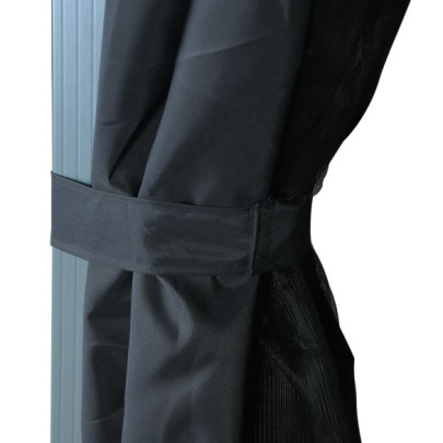 Pavilion cu Lumini LED Solar 3x3m - Antracit | Livrare Gratuită