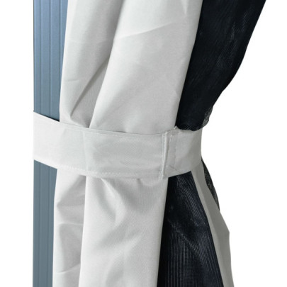 Pavilion cu Perdele și Lumini LED Solar | 4x3m | Aluminiu