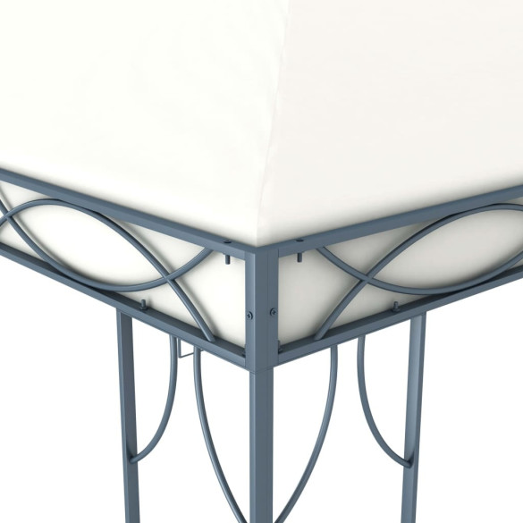 Pavilion cu Lumini LED Solar - Crem 300x300 cm