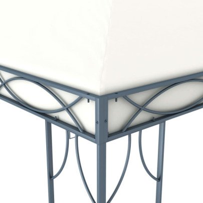 Pavilion cu Lumini LED Solar - Crem 300x300 cm