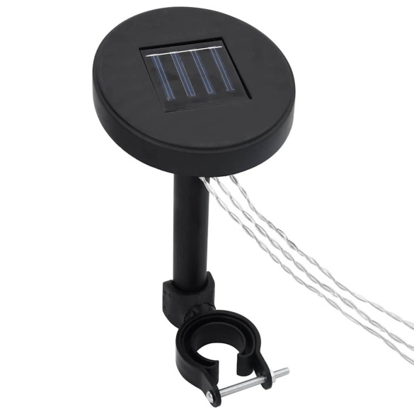 Pavilion cu Lumini LED și Perdele - Alb Crem 3x3m