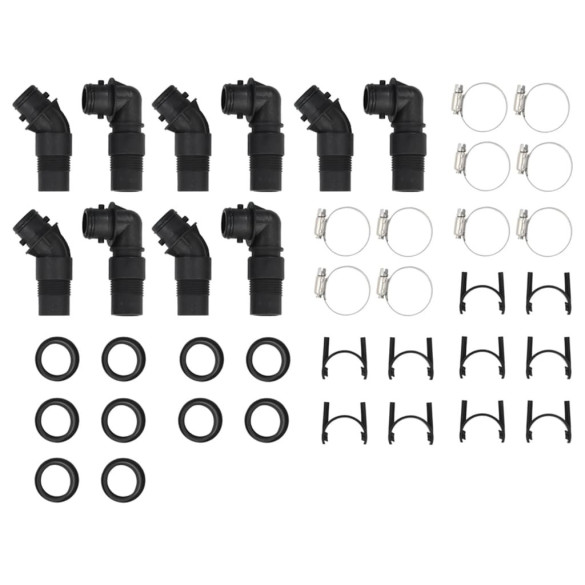 Încălzitor Solar Piscină 5 bucăți HDPE Aluminiu