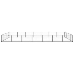 Padoc Câini Negru 28m² Oțel | Livrare Gratuită 2