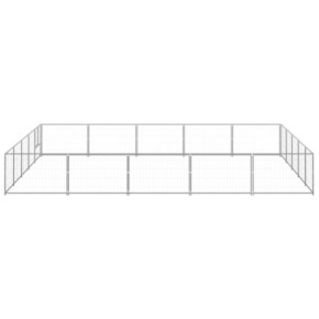 Padoc Câini 25m² - Oțel Argintiu | Livrare Gratuită 2