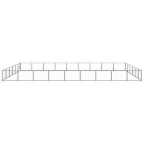 Padoc Câini 54m² Oțel Negru | Livrare Gratuită 2