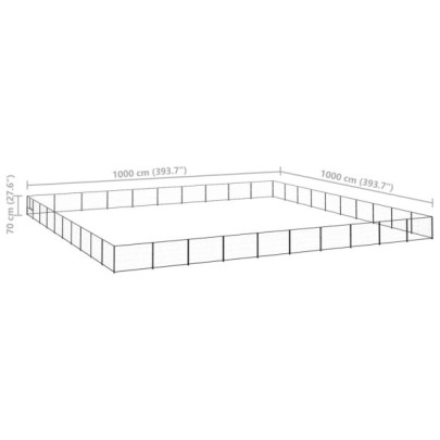 Padoc Câini 100m² Oțel Rezistent | Livrare Gratuită