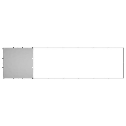 Padoc Câini Exterior 4,84 m² - Oțel cu Acoperiș