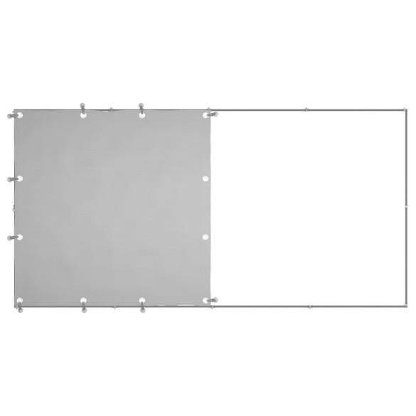 Padoc Câini Argintiu 2,42 m² - Oțel Rezistent