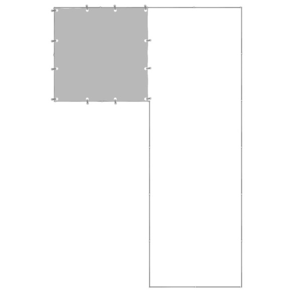 Padoc Câini Argintiu 4.84m² - Oțel Rezistent cu Acoperiș