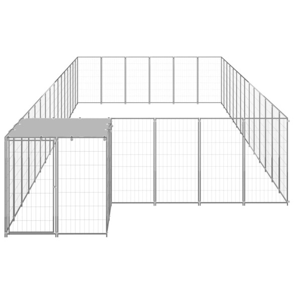 Padoc Câini Mare 26,62 m² - Oțel cu Acoperiș