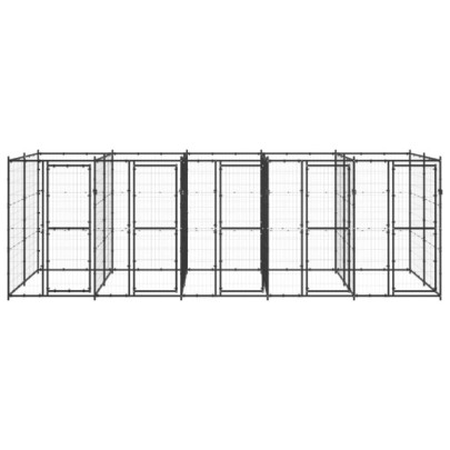 Padoc Câini Exterior 12m² Oțel | Livrare Gratuită