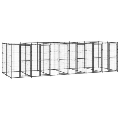 Padoc pentru câini de exterior - 14,52 m² - oțel