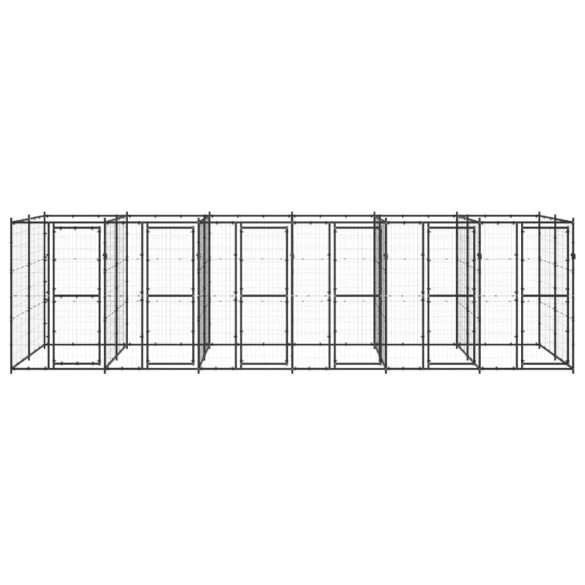 Padoc Câini Exterior 14,52 m² - Oțel Rezistent