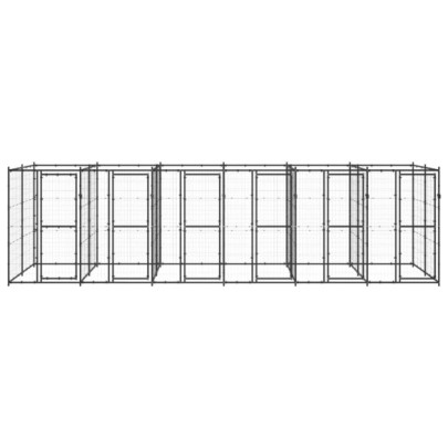 Padoc Câini Exterior 14,52 m² - Oțel Rezistent