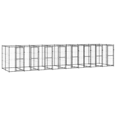 Padoc pentru câini de exterior - 19,36 m² - oțel