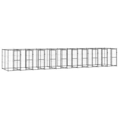 Padoc pentru câini de exterior - 24,2 m² - oțel