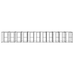 Padoc Câini Exterior 26,62 m² - Oțel | Livrare Gratuită 2