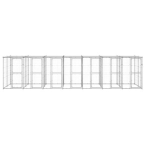 Padoc Câini Exterior 17m² cu Acoperiș | Oțel Galvanizat 2