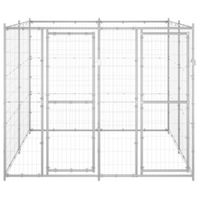 Padoc Câini Exterior - Oțel Galvanizat - Livrare Gratuită 2