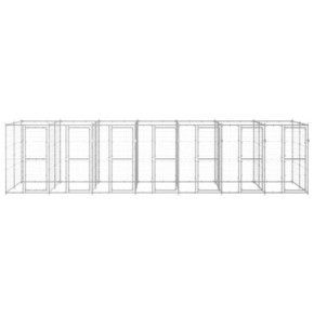 Padoc Câini Exterior 17m² - Oțel Galvanizat - Livrare Gratuită 2