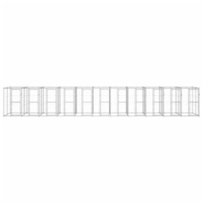 Padoc Câini Exterior 26,62 m² - Oțel Galvanizat | Livrare Gratuită 2