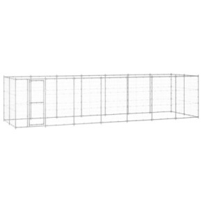 Padoc Câini Exterior 17m² Oțel Galvanizat | Livrare Gratuită