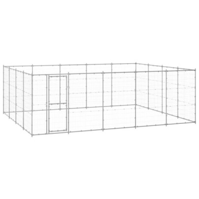 Padoc pentru câini de exterior - 24,2 m² - oțel galvanizat