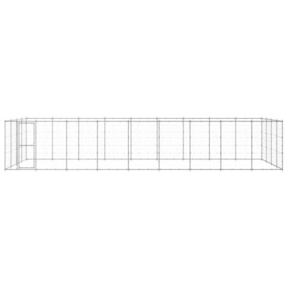 Padoc Câini Exterior 43,56 m² - Oțel Galvanizat | Livrare Gratuită