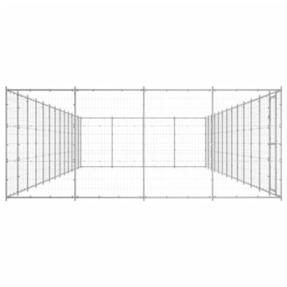 Padoc Câini Exterior 53m² - Oțel Galvanizat | Livrare Gratuită