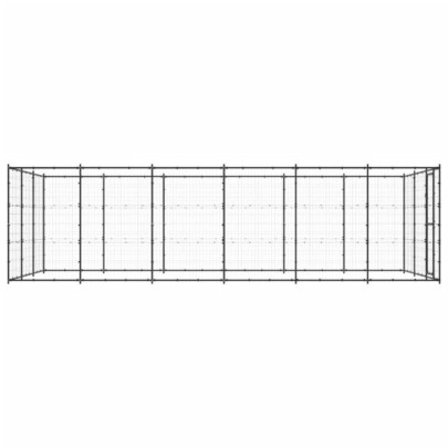 Padoc Câini Exterior 21,78 m² - Oțel Rezistent